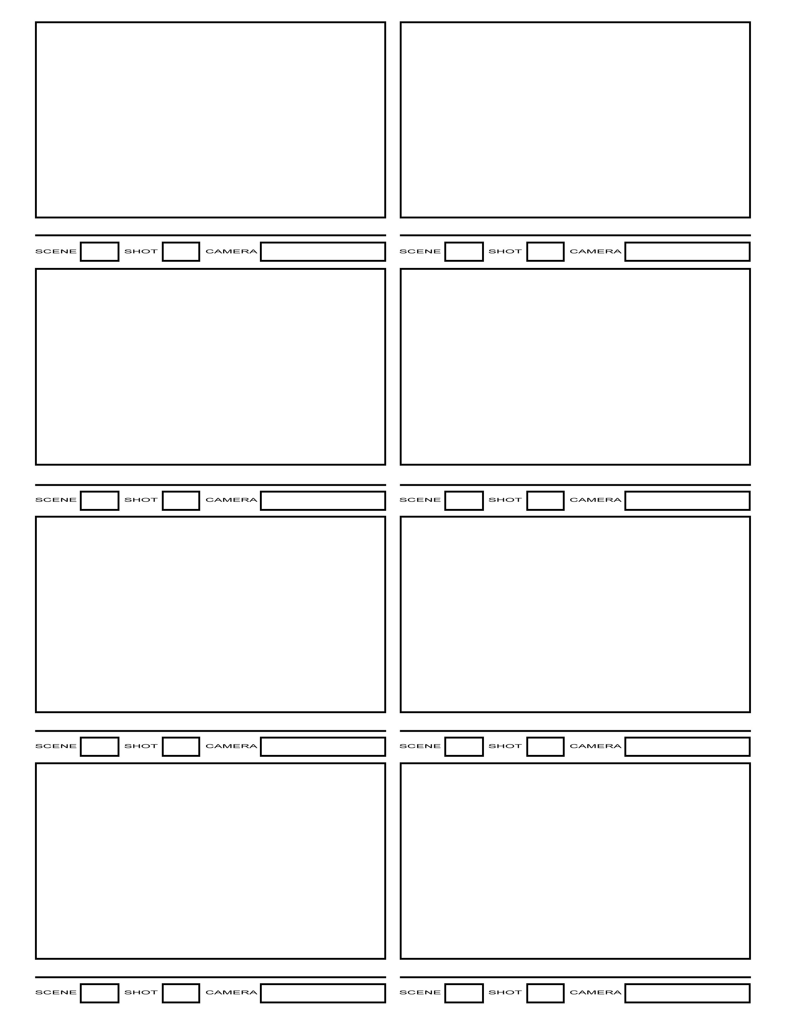 Storyboard Template PSD