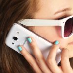 person-sunglasses-woman-smartphone